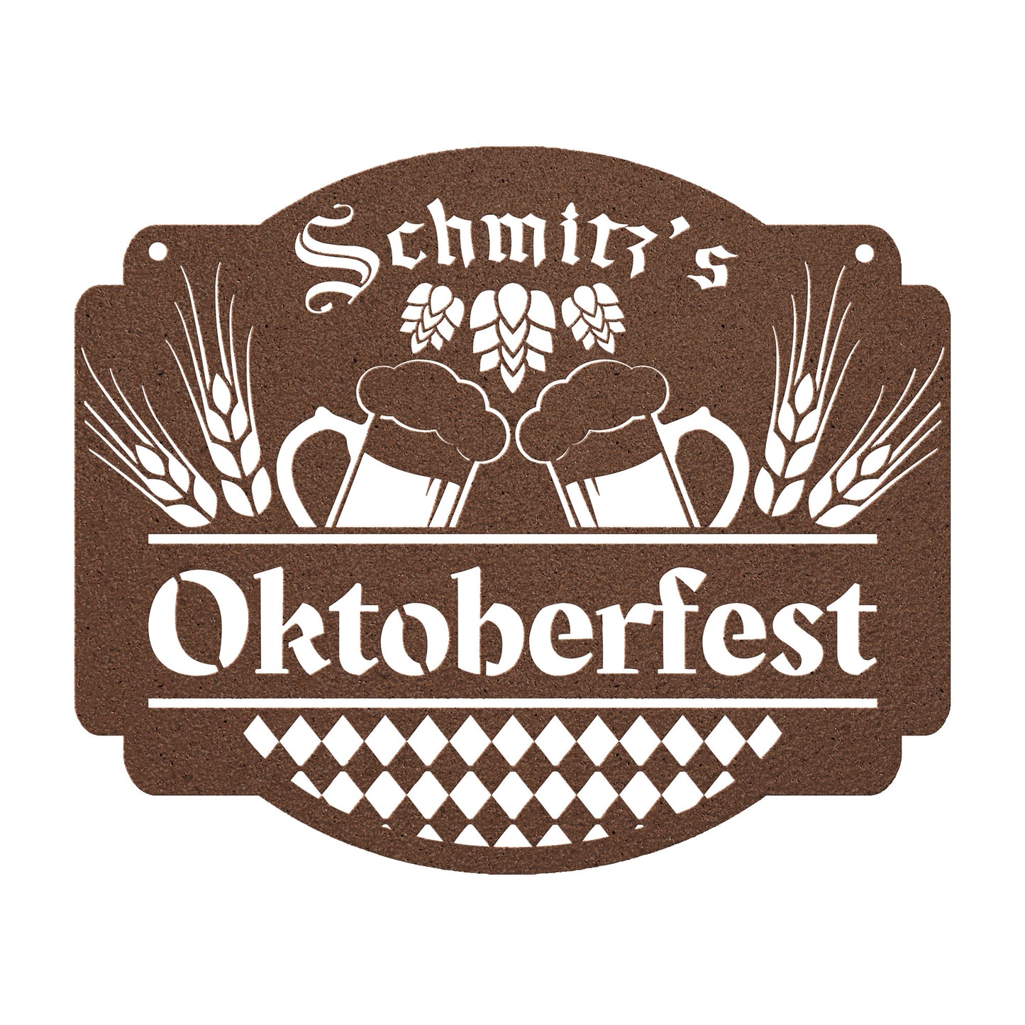 Oktoberfest Personalized Metal Sign - Amazing Faith Designs