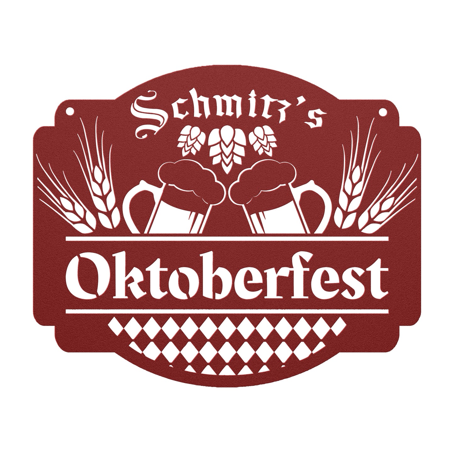 Oktoberfest Personalized Metal Sign - Amazing Faith Designs