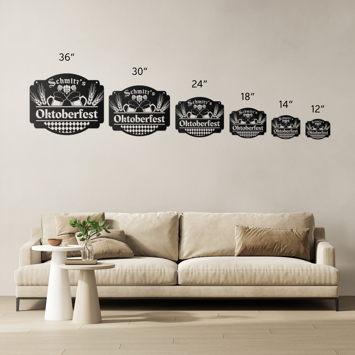 Oktoberfest Personalized Metal Sign teelaunch