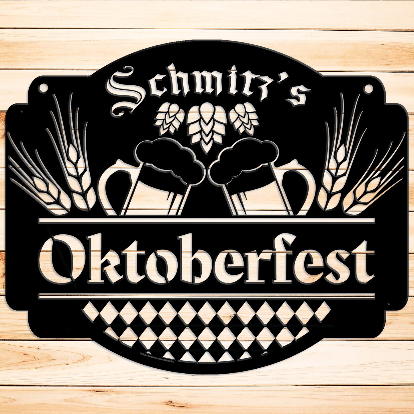 Oktoberfest Personalized Metal Sign - Amazing Faith Designs