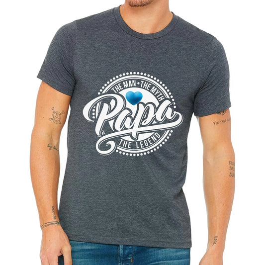 Papa the Man the Myth the Legend Men's T-shirt | Father's Day Gift | New Baby Gift Printify