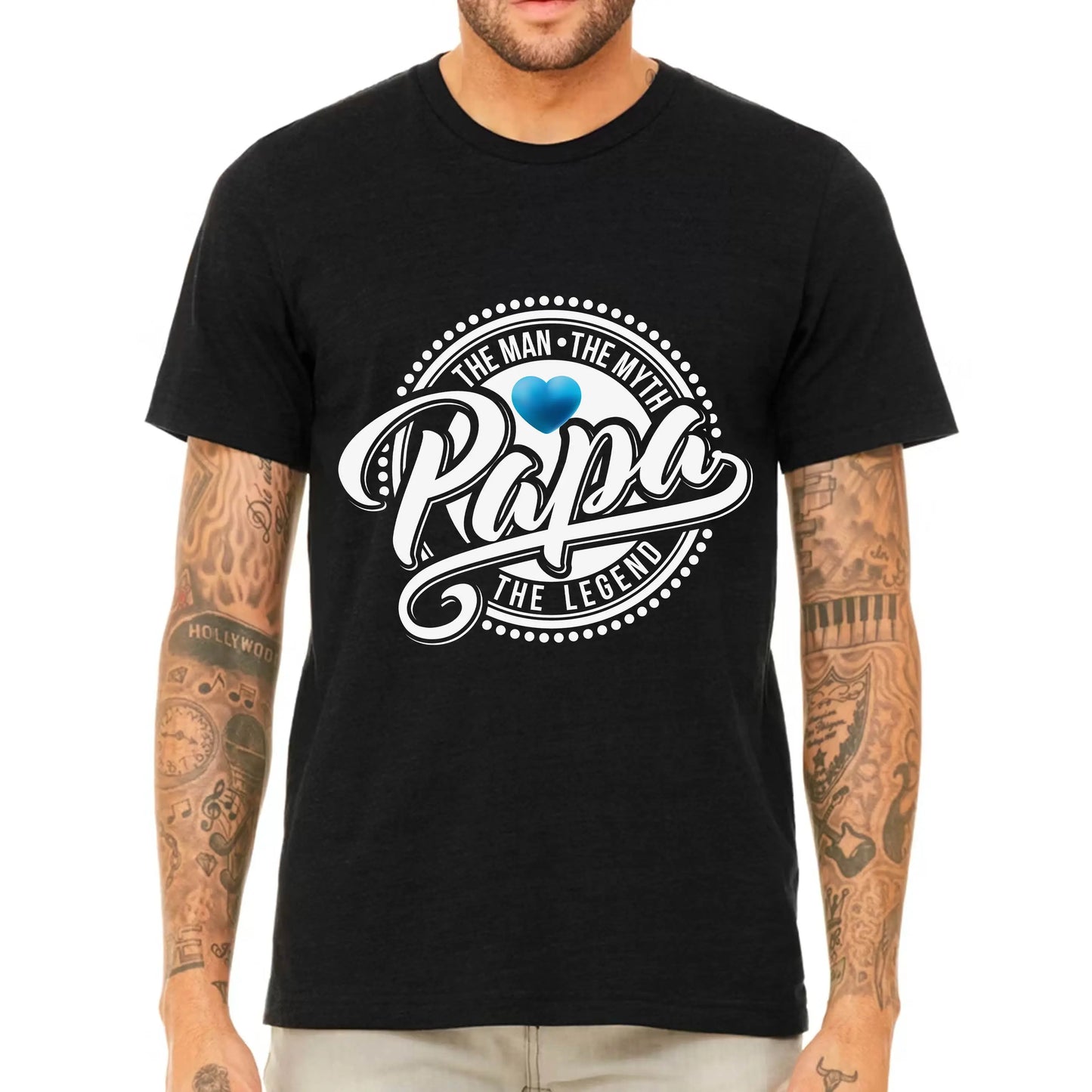 Papa the Man the Myth the Legend Men's T-shirt | Father's Day Gift | New Baby Gift Printify