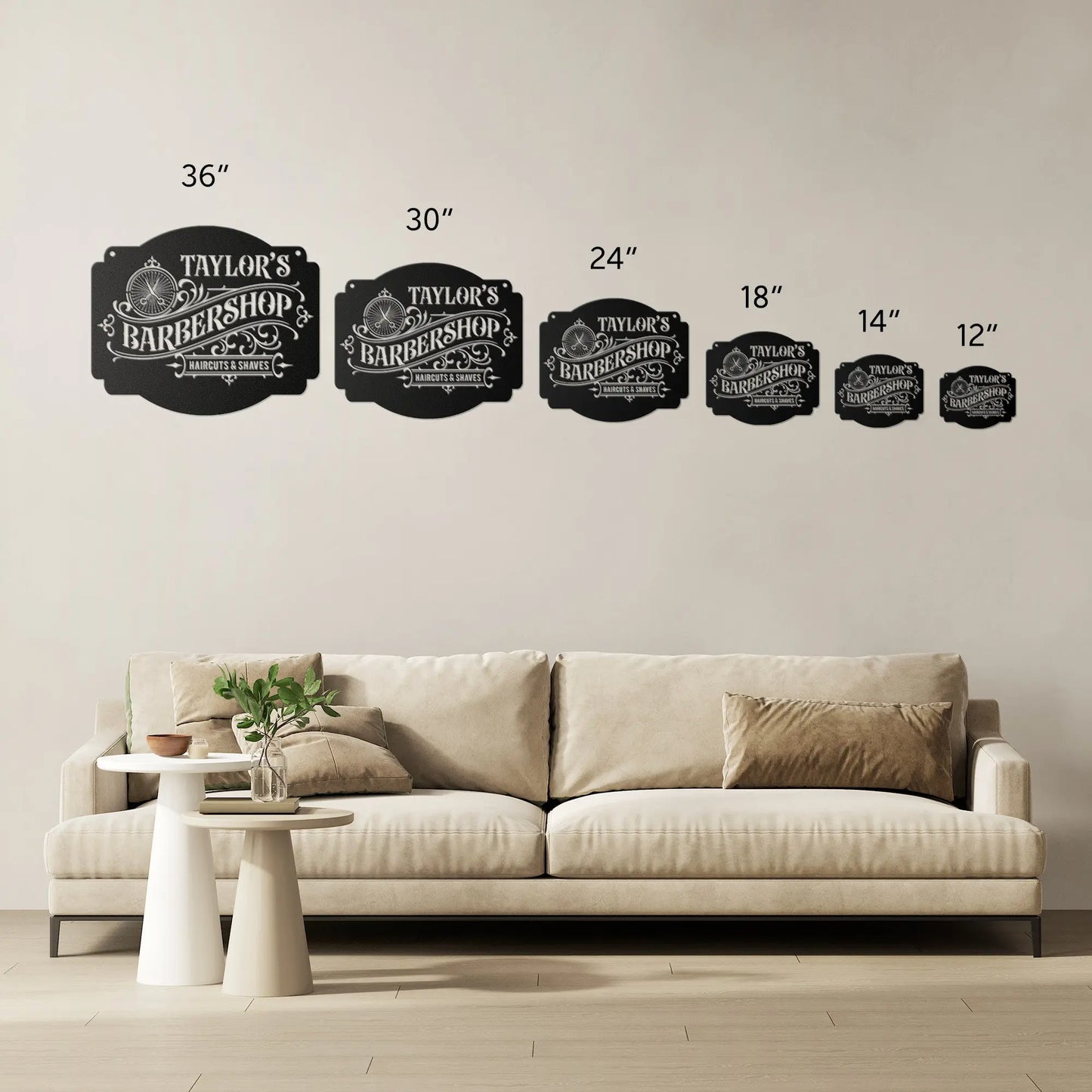 Personalized Barbershop Metal Sign teelaunch