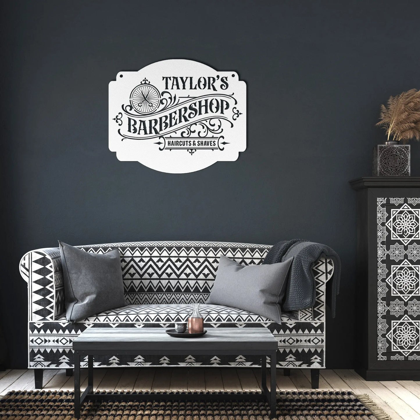 Personalized Barbershop Metal Sign - Amazing Faith Designs