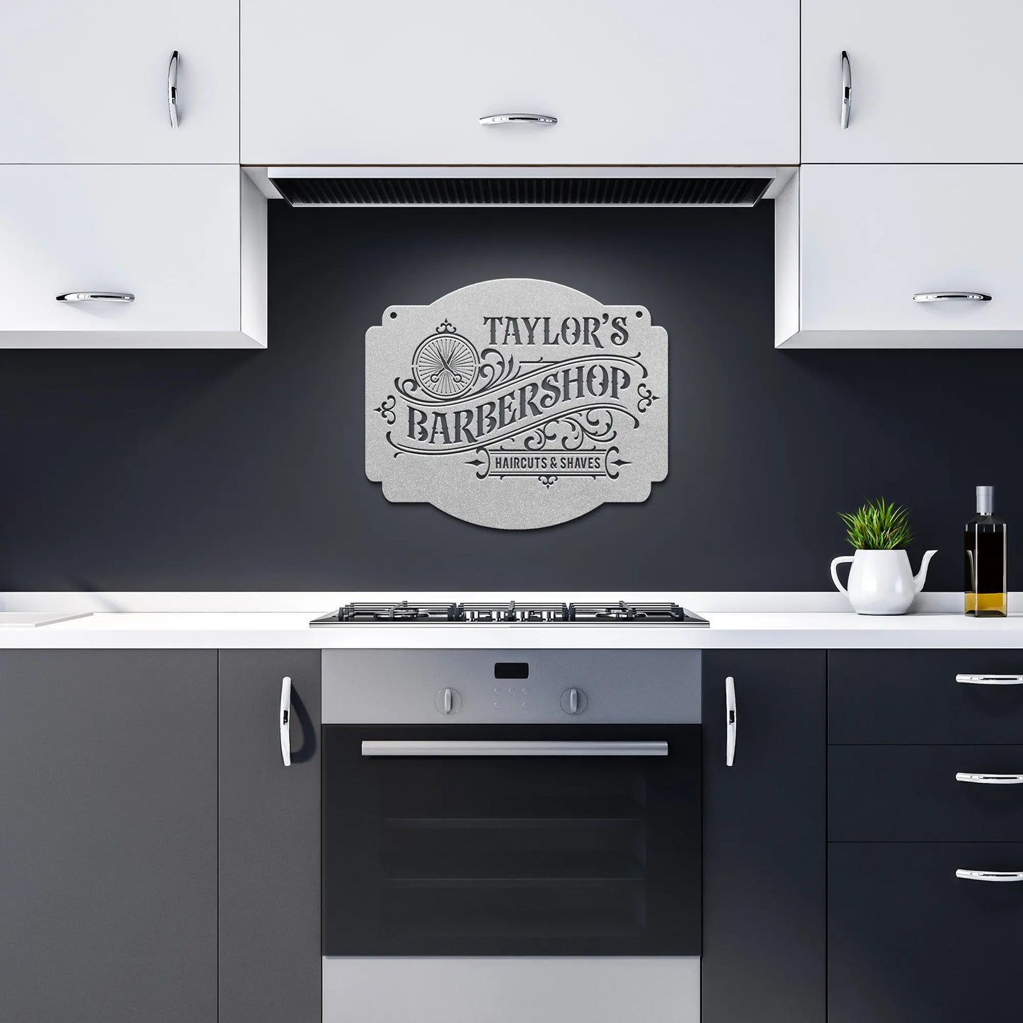 Personalized Barbershop Metal Sign - Amazing Faith Designs