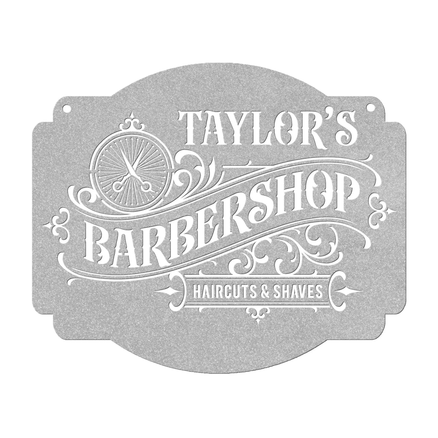 Personalized Barbershop Metal Sign - Amazing Faith Designs