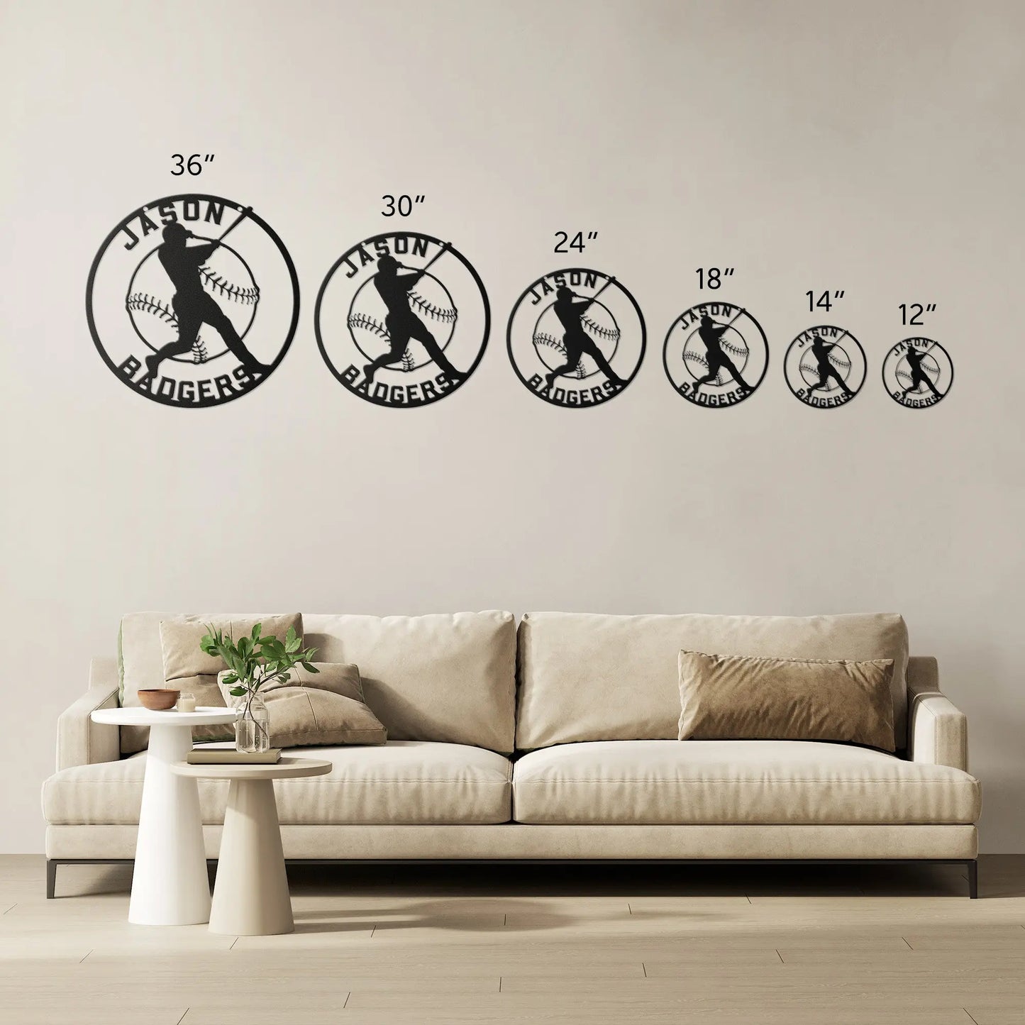 Personalized Baseball Player Metal Sign teelaunch