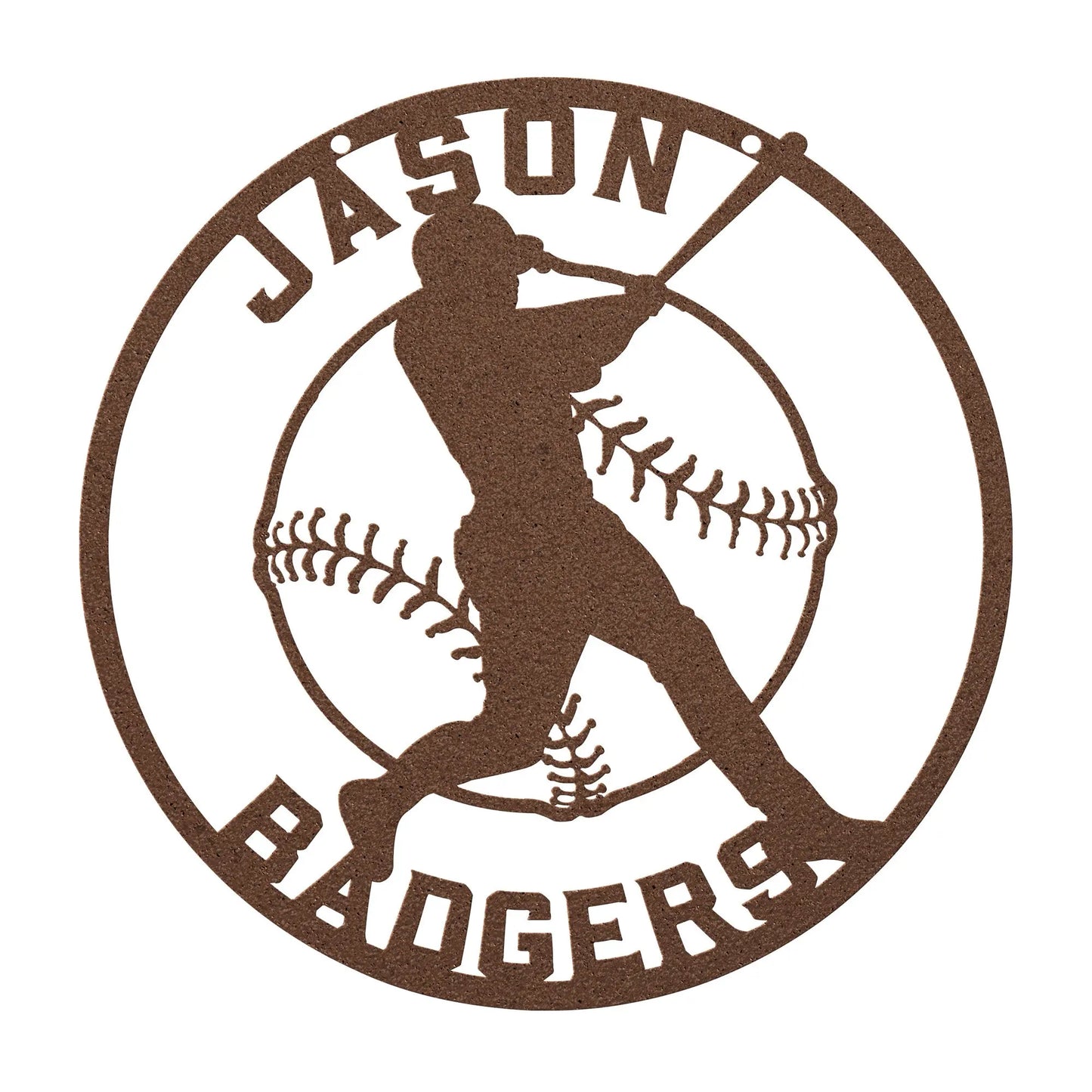 Personalized Baseball Player Metal Sign teelaunch