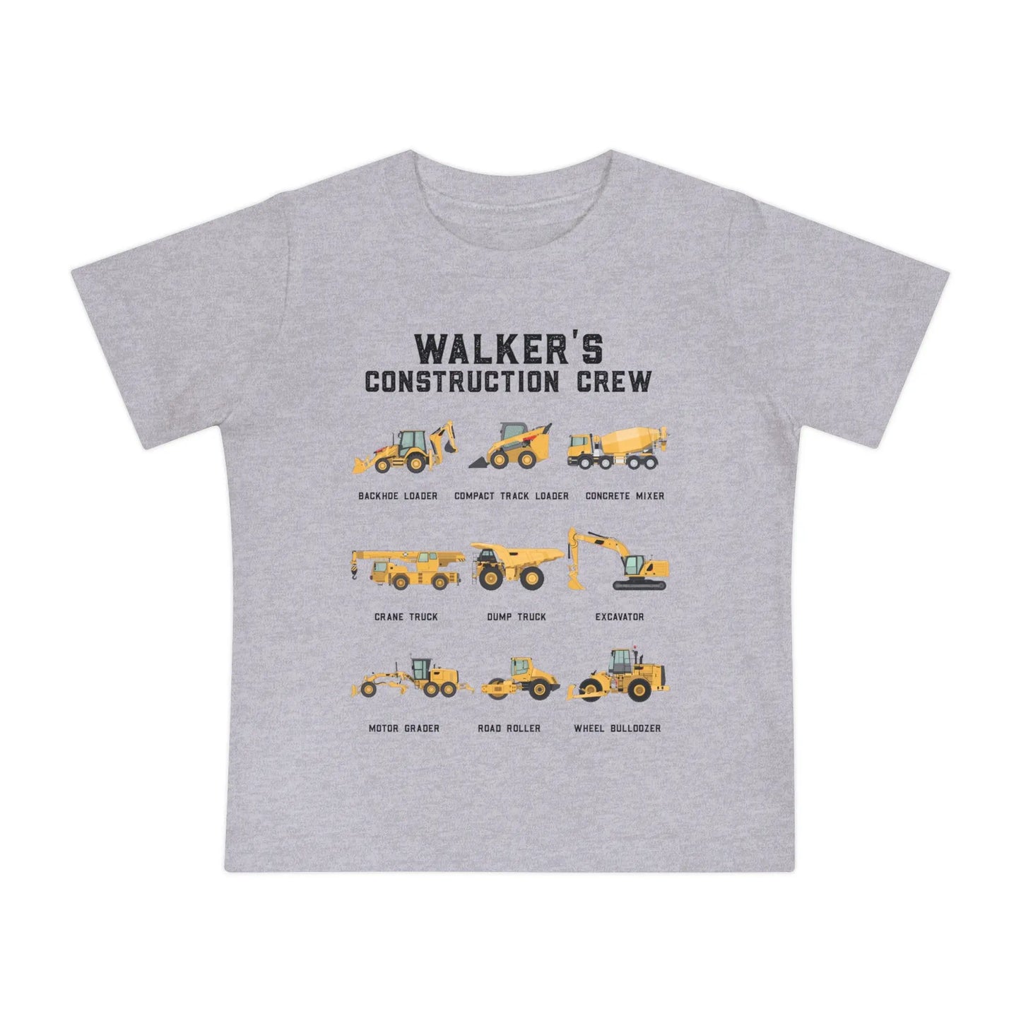 Personalized Construction Crew Baby T-Shirt Printify