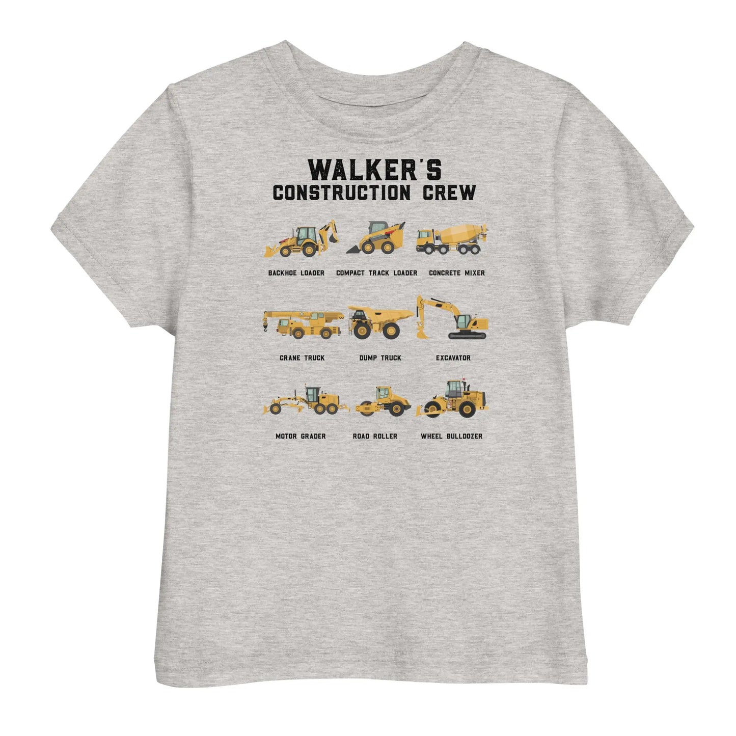 Personalized Construction Crew Toddler t-shirt Amazing Faith Designs