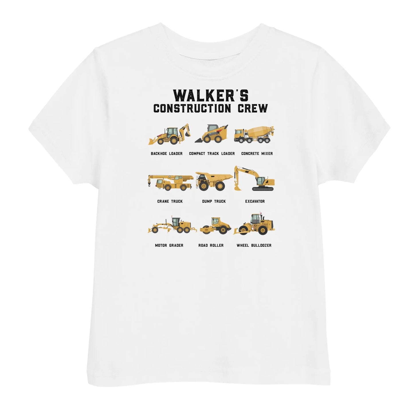 Personalized Construction Crew Toddler t-shirt Amazing Faith Designs