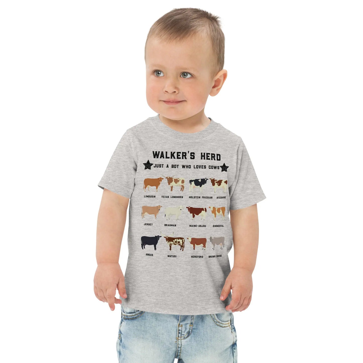 Personalized Cow Crew Toddler Shirt Amazing Faith Designs