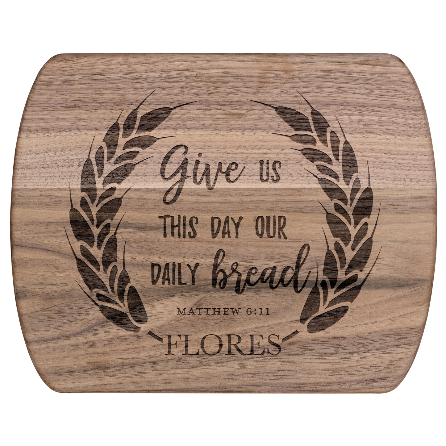 Personalized Daily Bread Scripture Cutting Board teelaunch