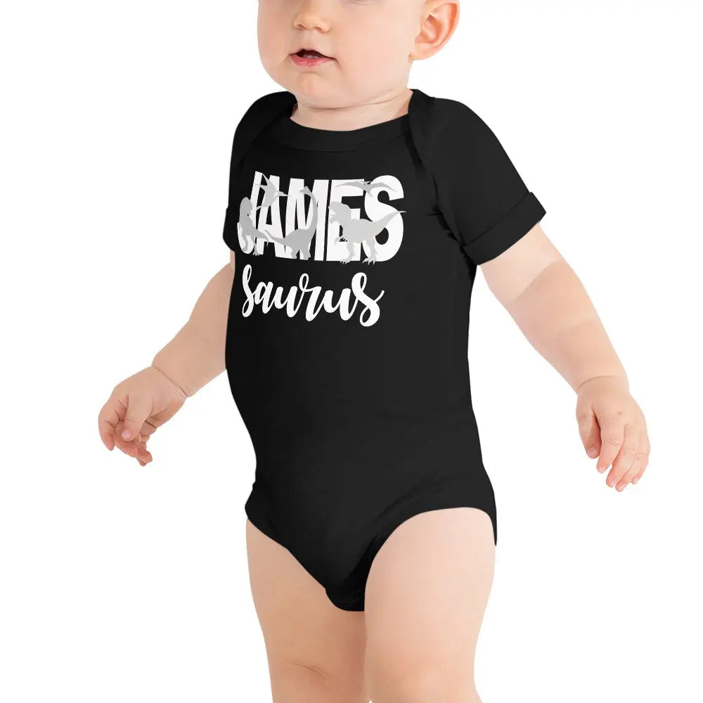 Personalized Dinosaur Baby Onesie Amazing Faith Designs