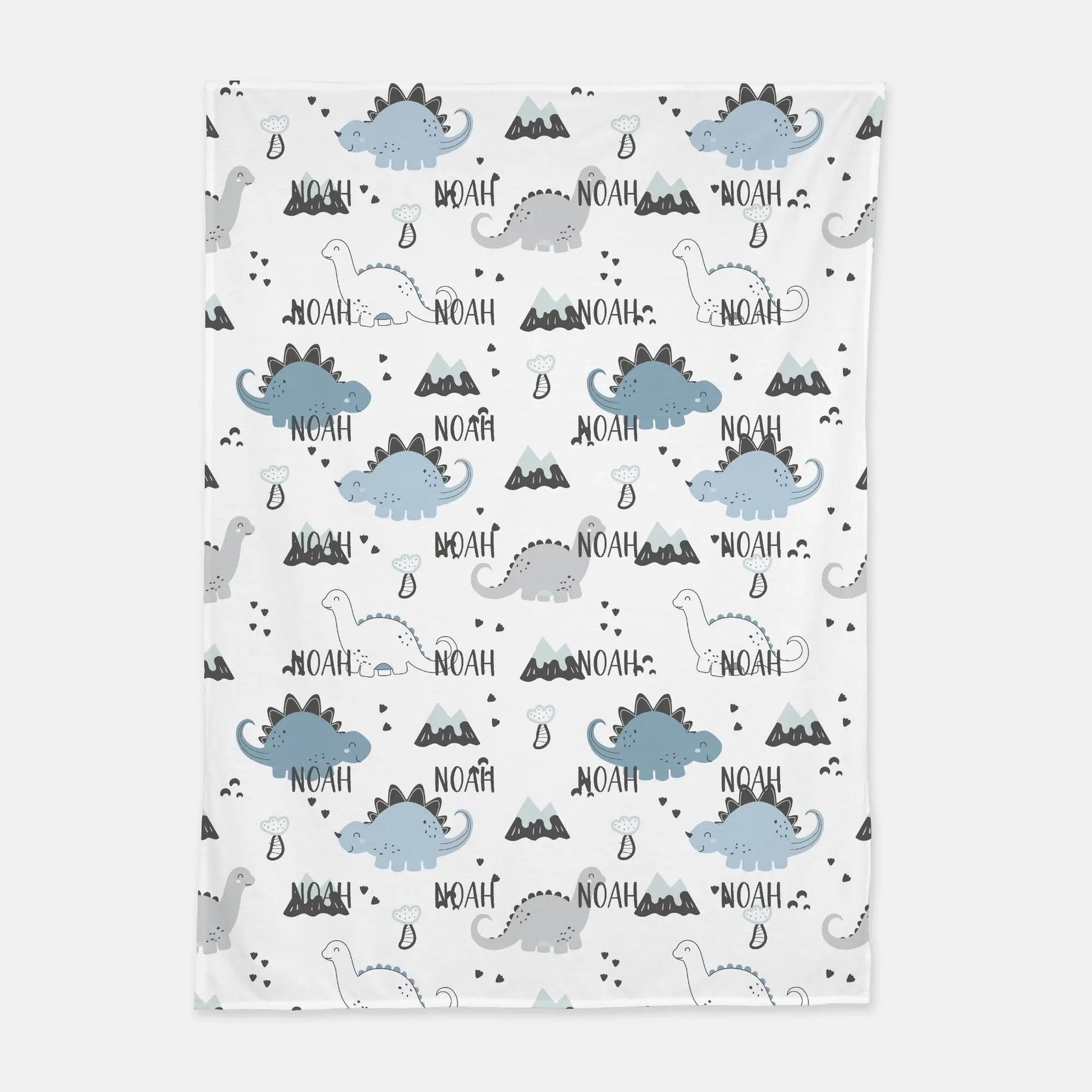 Personalized Dinosaur Swaddle Blanket Amazing Faith Designs