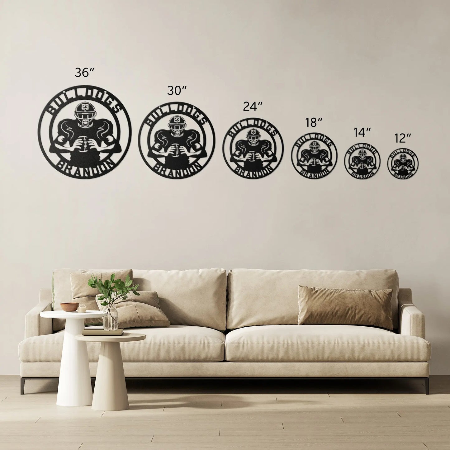 Personalized Football Metal Sign teelaunch