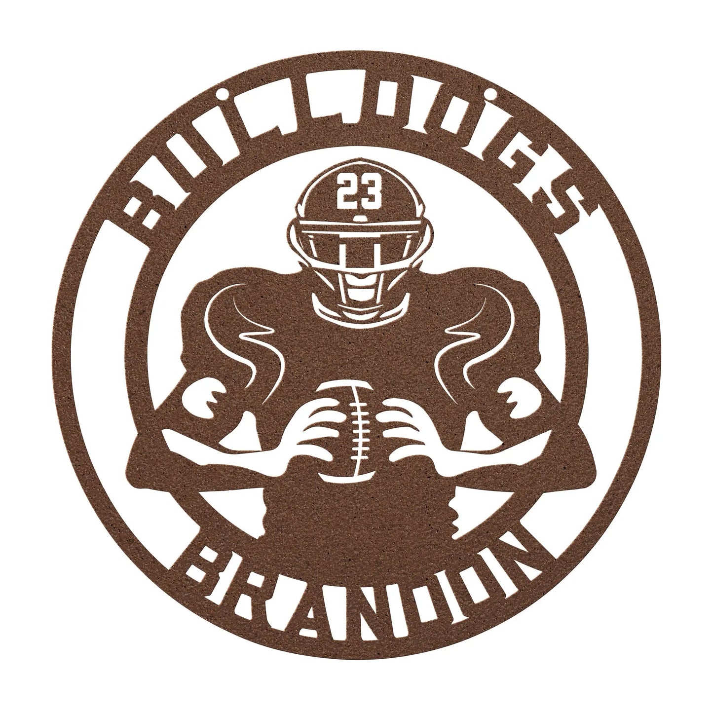 Personalized Football Metal Sign teelaunch