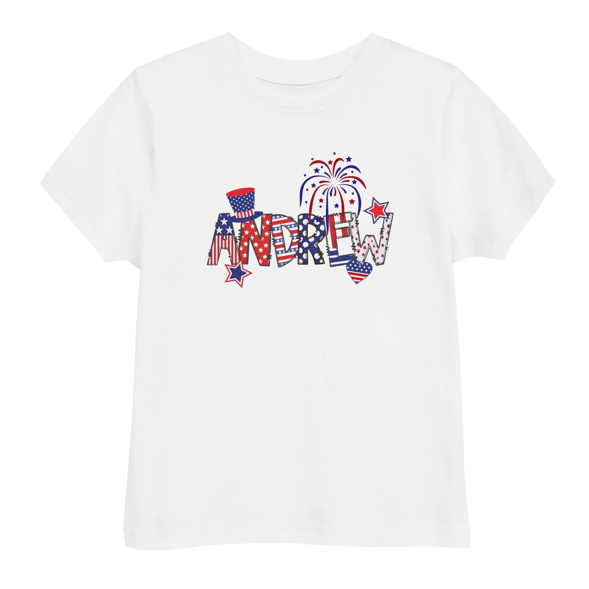 Personalized Fourth of July Toddler Shirt Amazing Faith Designs