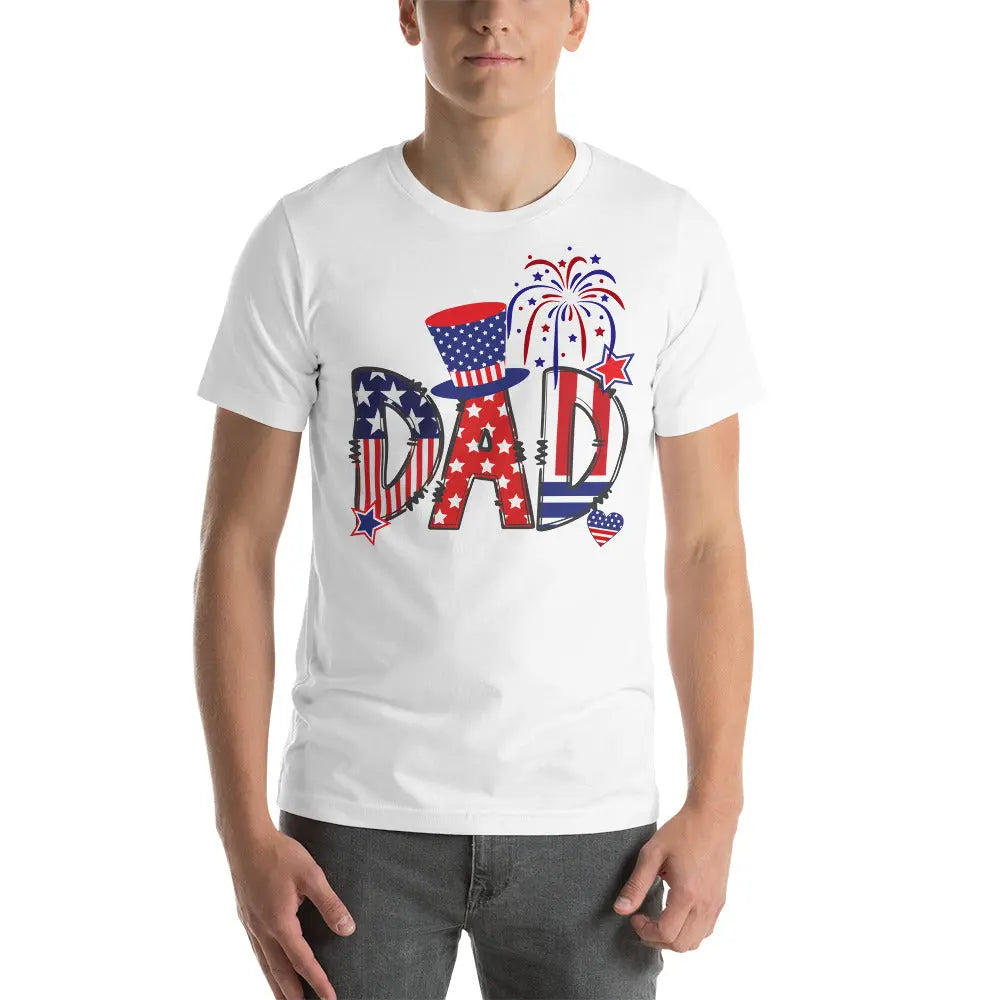 Personalized Fourth of July Unisex t-shirt | Mama, Dad Patriotic Shirt Amazing Faith Designs