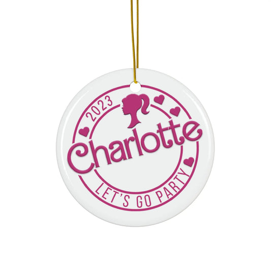 Personalized Girls Christmas Ornament Printify