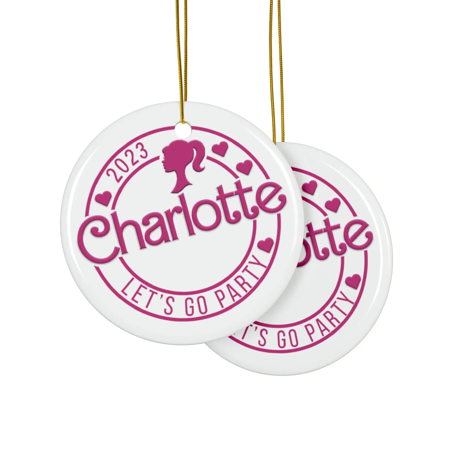 Personalized Girls Christmas Ornament Printify