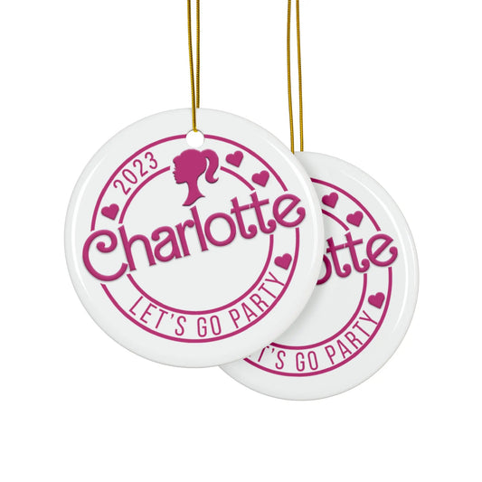 Personalized Girls Christmas Ornament Printify