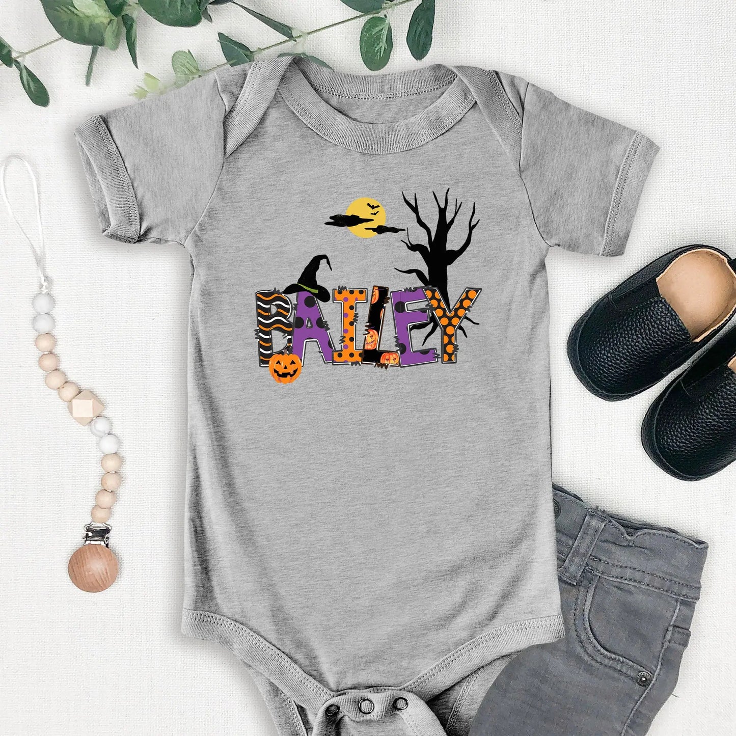 Personalized Halloween Onesie - Amazing Faith Designs