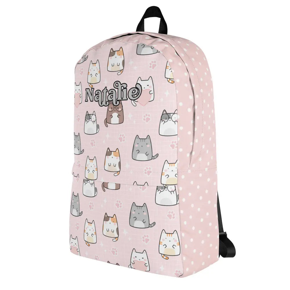 Personalized Kawaii Cats Backpack Amazing Faith Designs