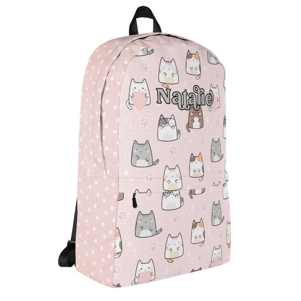 Personalized Kawaii Cats Backpack Amazing Faith Designs