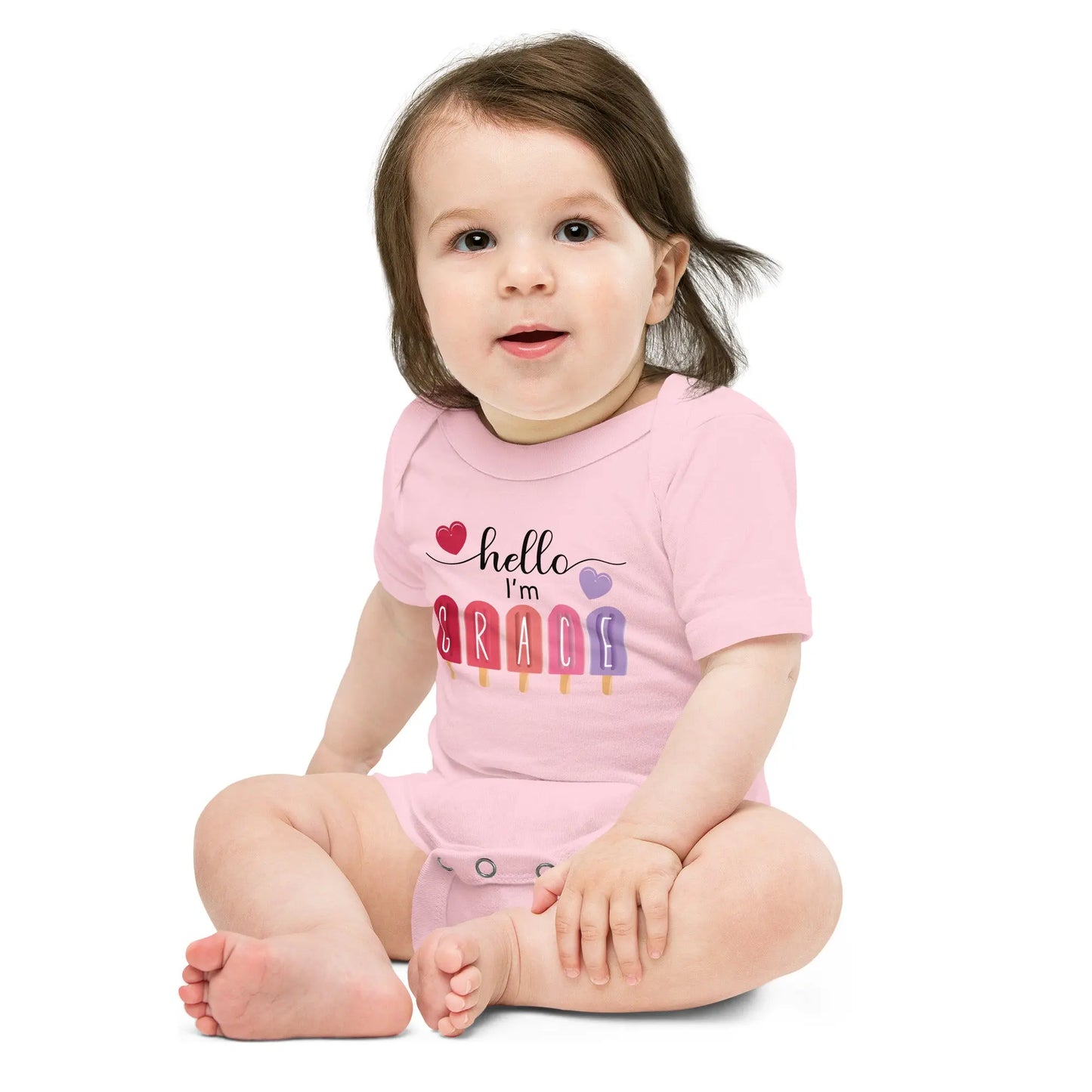 Personalized Popsicle Baby Onesie Amazing Faith Designs