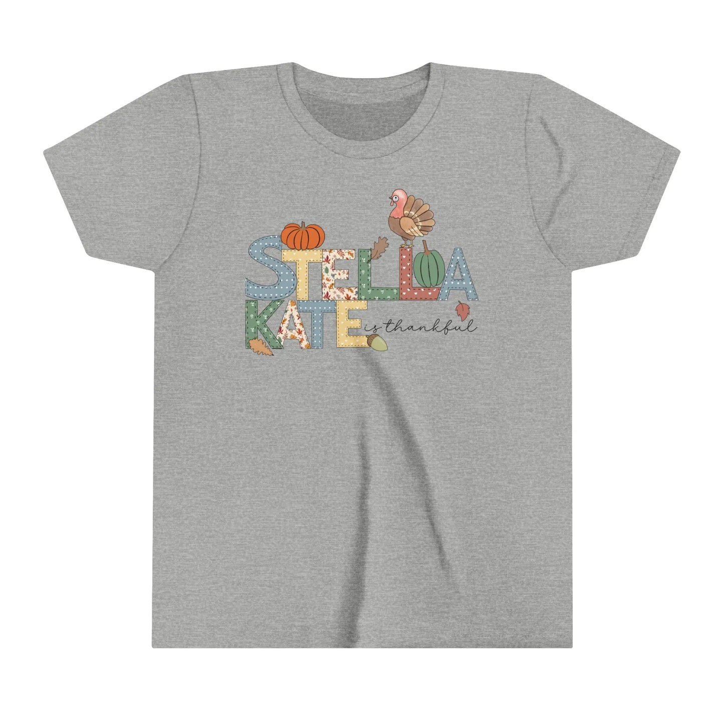 Personalized Thanksgiving Youth Short Sleeve Shirt Printify