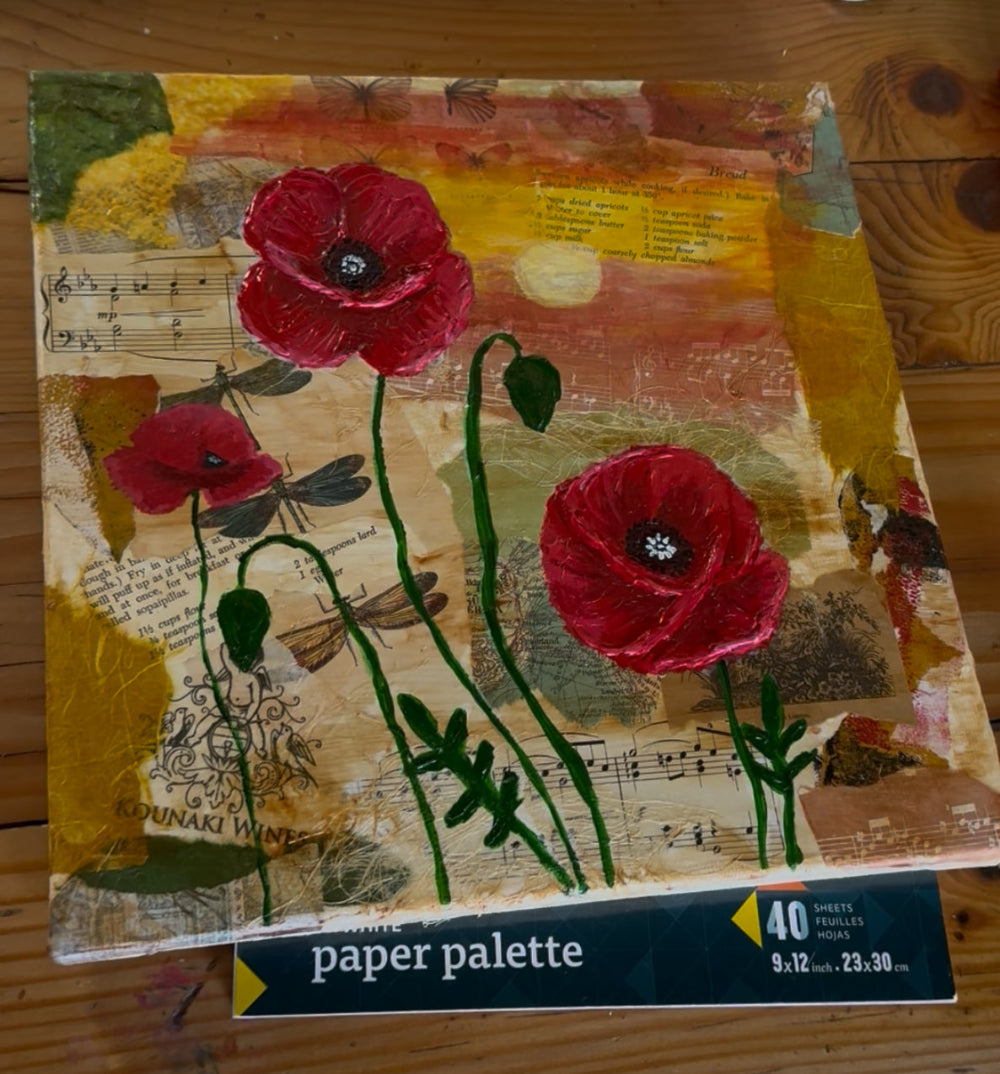 Floral Mixed Media Painting - You choose flowers - Amazing Faith Designs