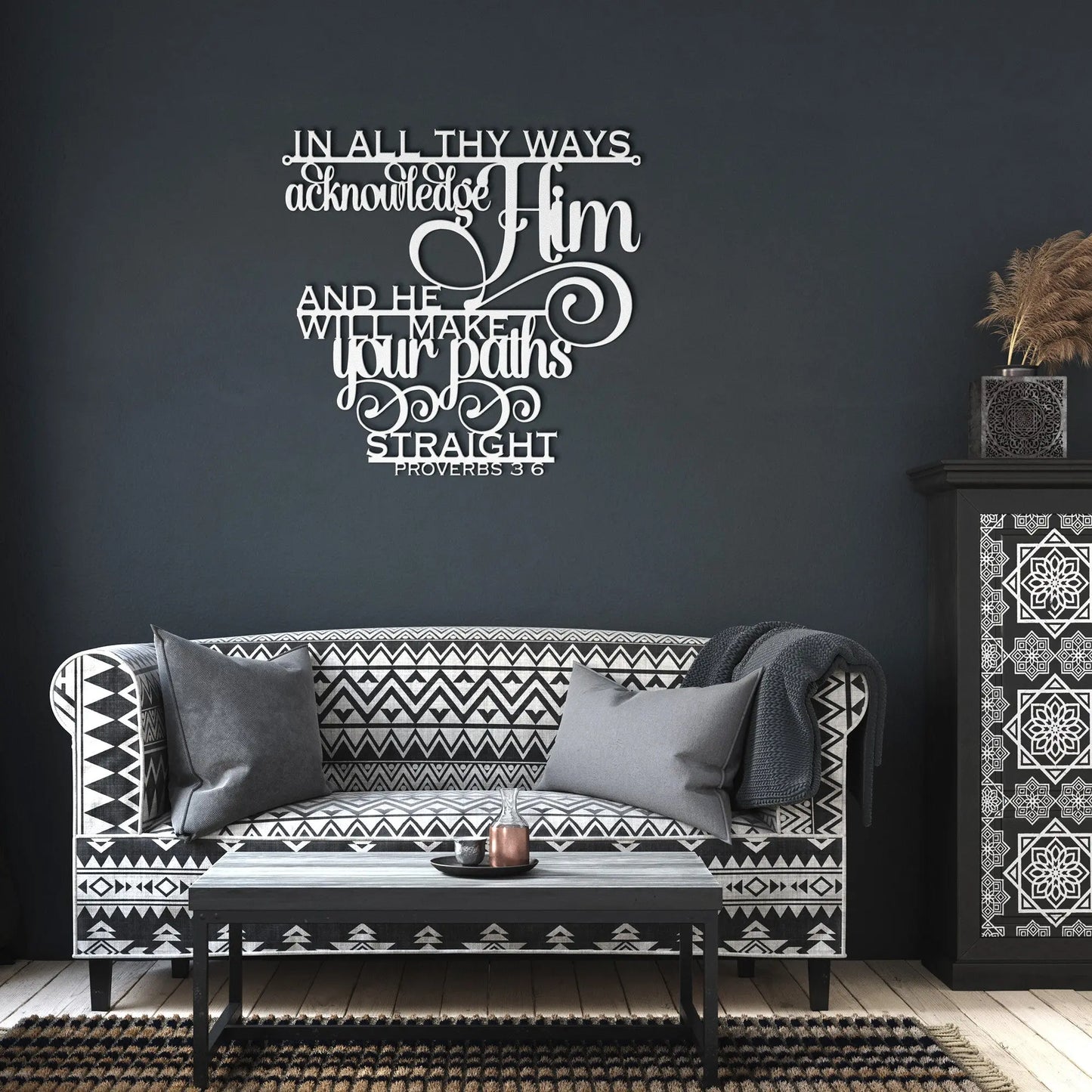 Proverbs 3:6 Christian Metal Sign teelaunch