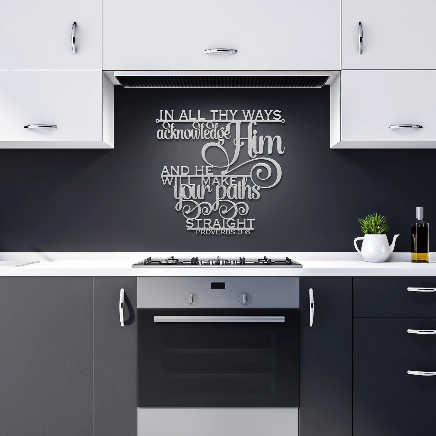 Proverbs 3:6 Christian Metal Sign teelaunch