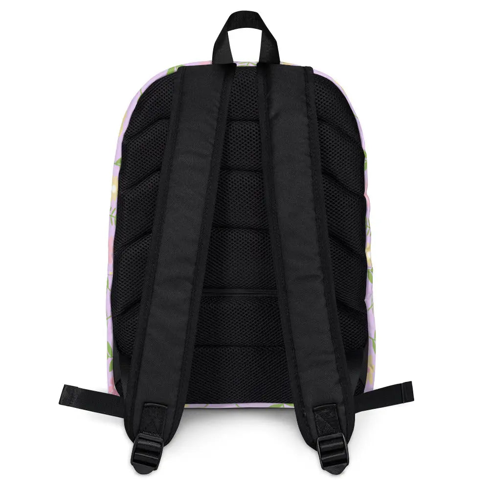 Purple Flowers Personalized Backpack Amazing Faith Designs