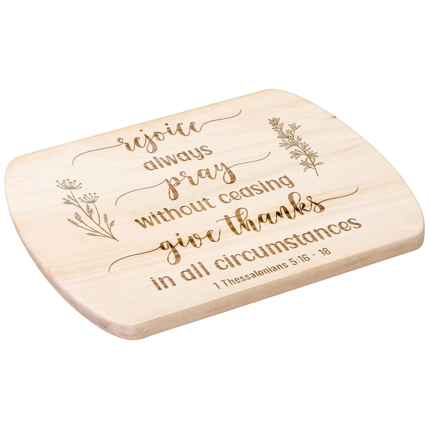 Rejoice Always Charcuterie Cutting Board teelaunch