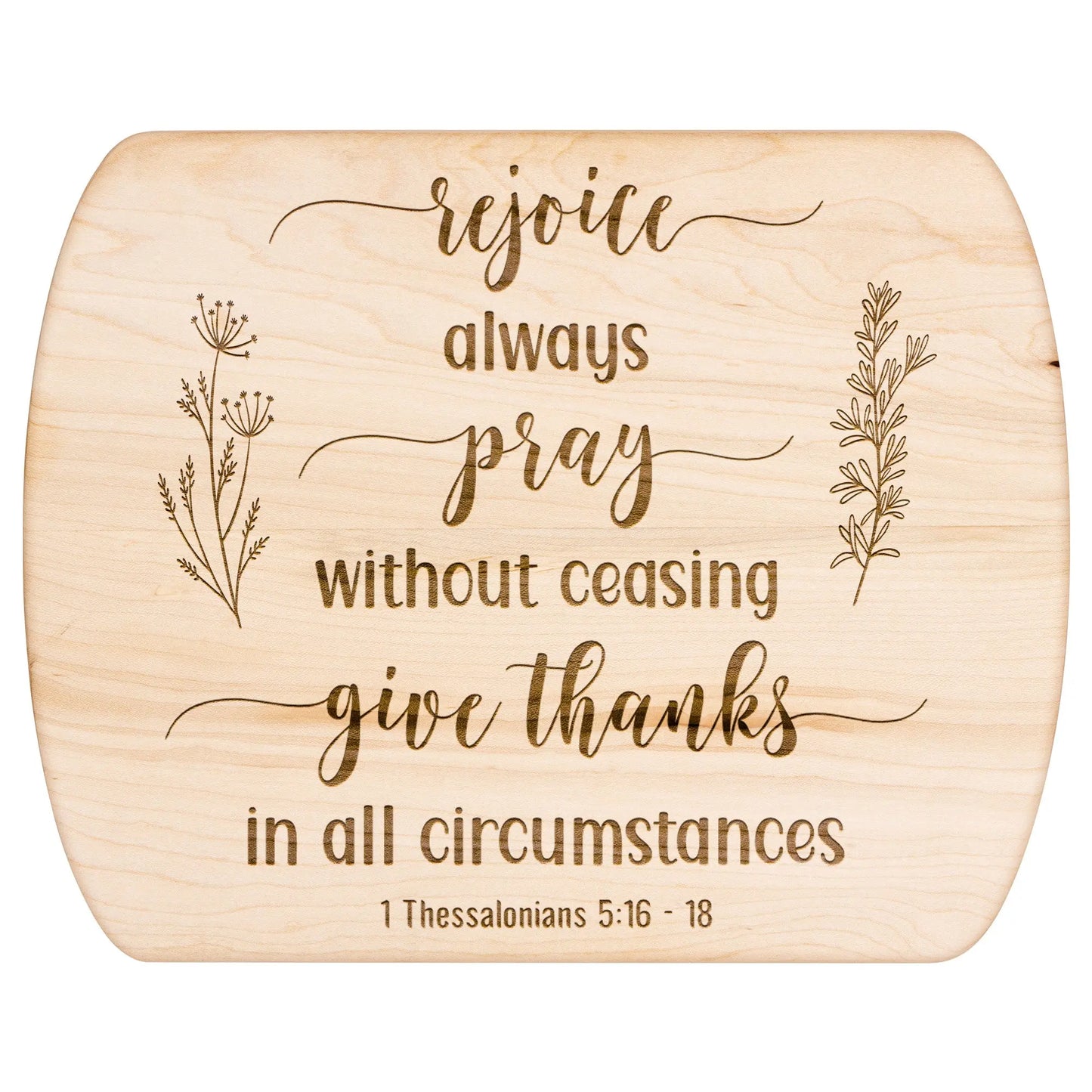 Rejoice Always Charcuterie Cutting Board - Amazing Faith Designs
