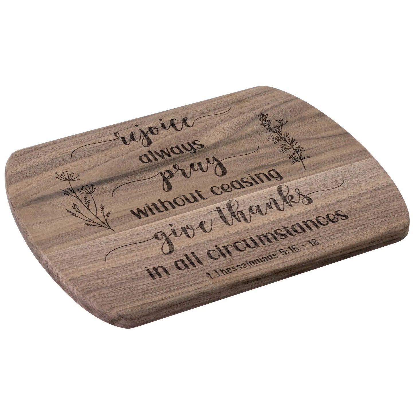 Rejoice Always Charcuterie Cutting Board - Amazing Faith Designs