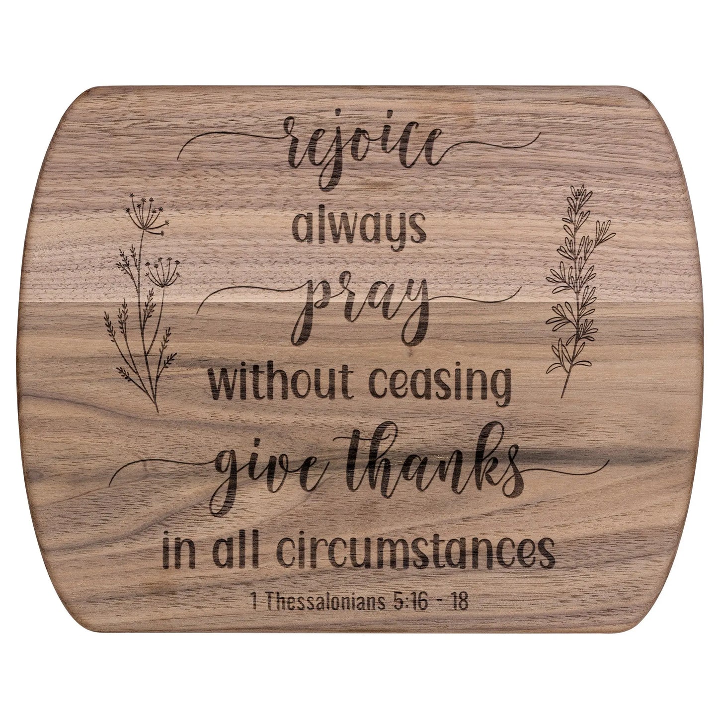 Rejoice Always Charcuterie Cutting Board - Amazing Faith Designs