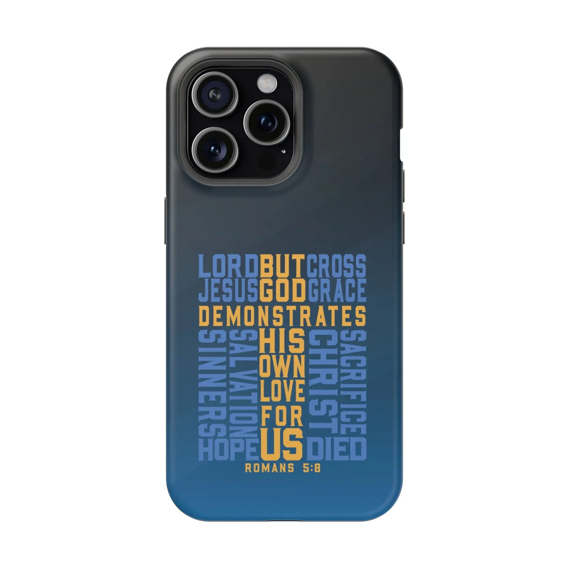 Romans 5:8 Christian Phone Case | MagSafe Printify