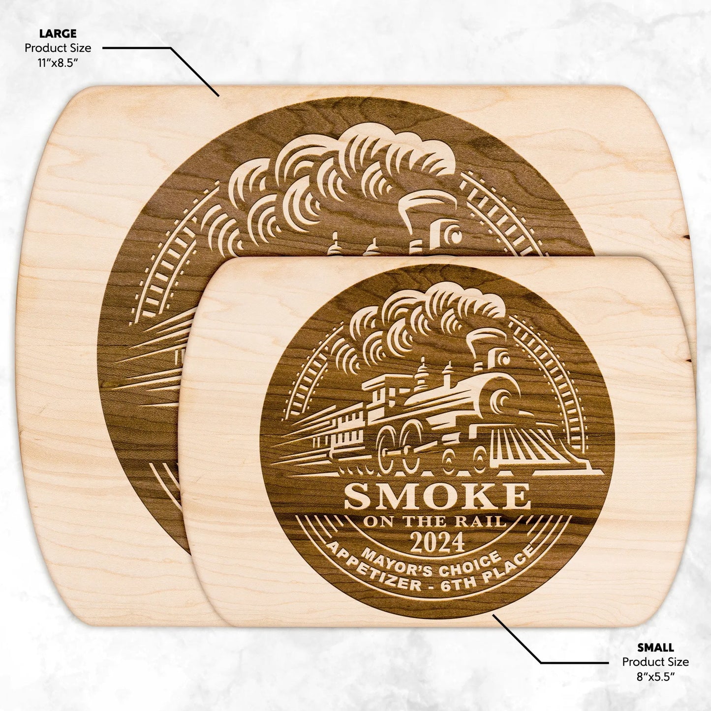 SMOKE ON THE RAIL | Small or Large Cutting Board teelaunch