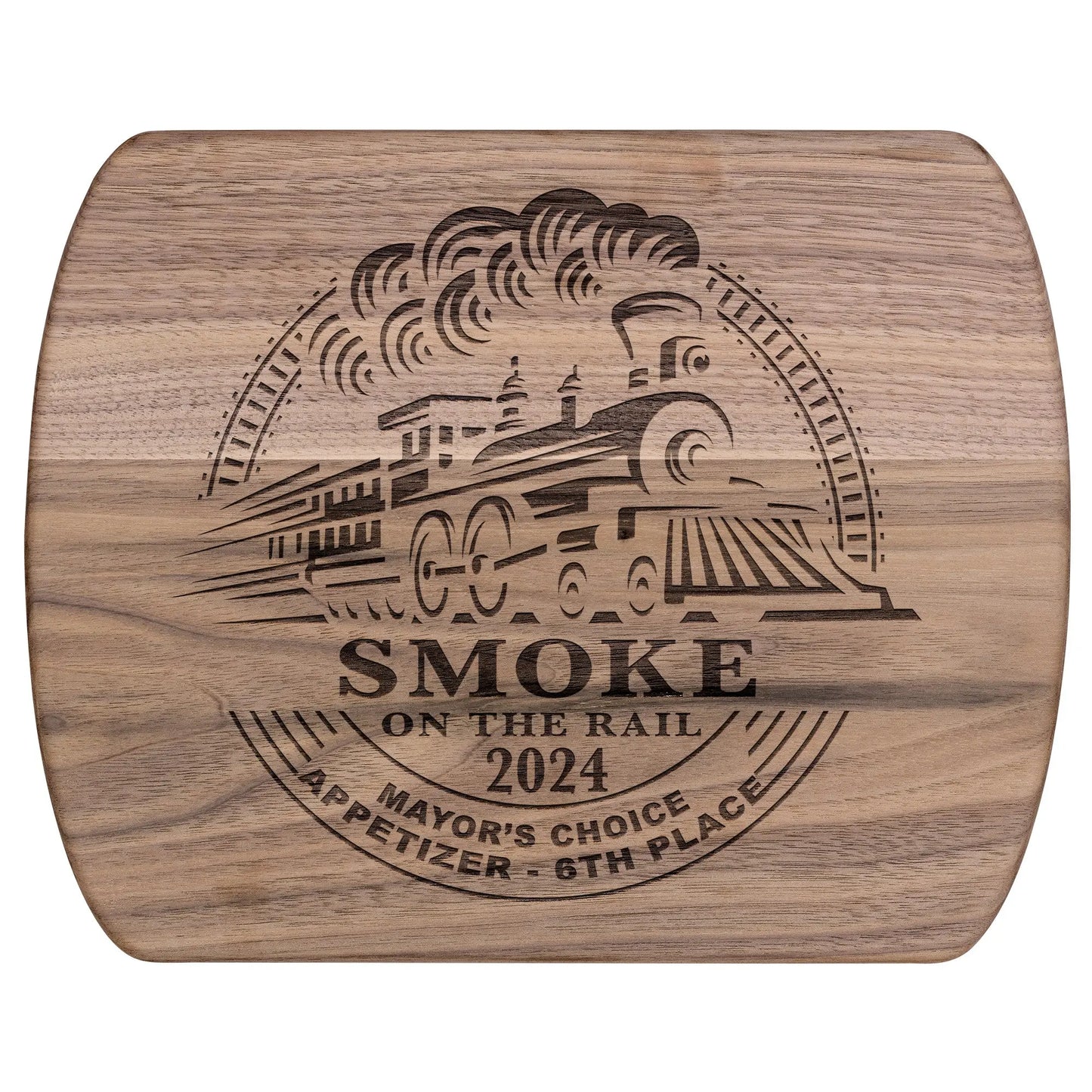 SMOKE ON THE RAIL | Small or Large Cutting Board teelaunch