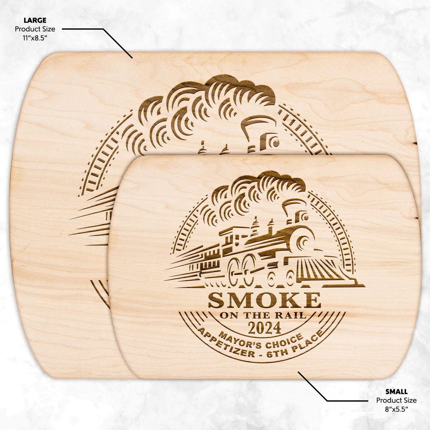 SMOKE ON THE RAIL | Small or Large Cutting Board teelaunch