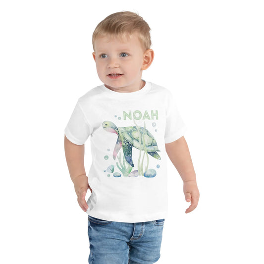 Sea Turtle Personalized Toddler Shirt Amazing Faith Designs
