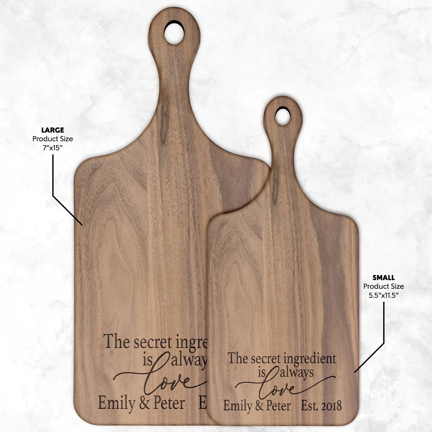 Secret Ingredient Charcuterie Board, Couple Cutting Board, Wedding Gift - Amazing Faith Designs