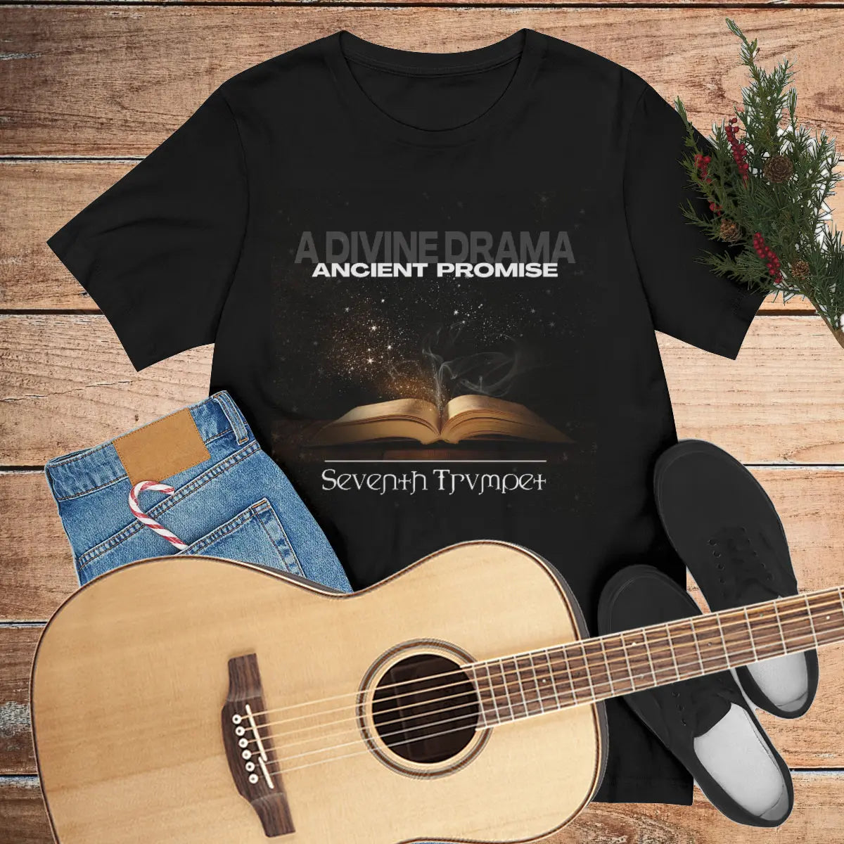 Seventh Trumpet Band Ancient Promise Album Art Band Tshirt - Amazing Faith Designs