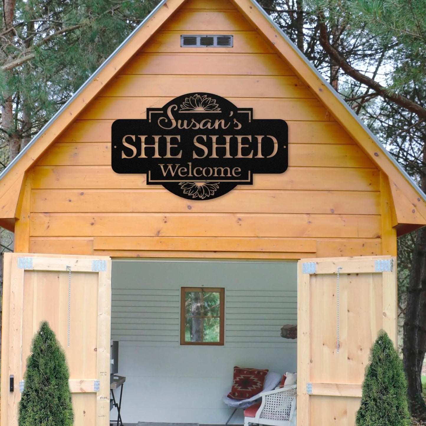 She Shed Metal Sign teelaunch
