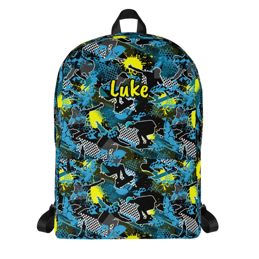 Skateboard Personalized Backpack Amazing Faith Designs