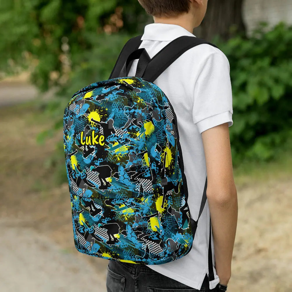 Skateboard Personalized Backpack Amazing Faith Designs