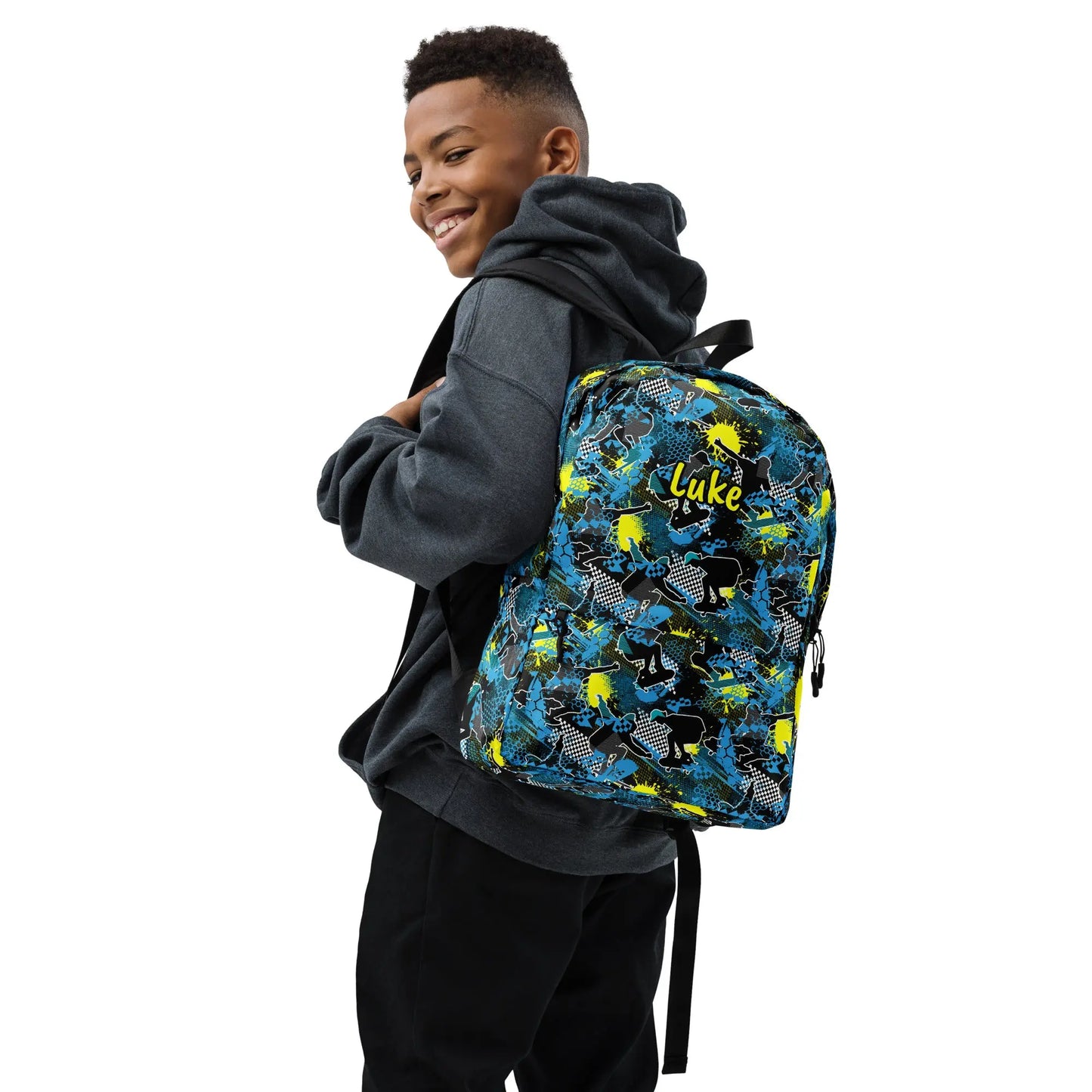 Skateboard Personalized Backpack Amazing Faith Designs